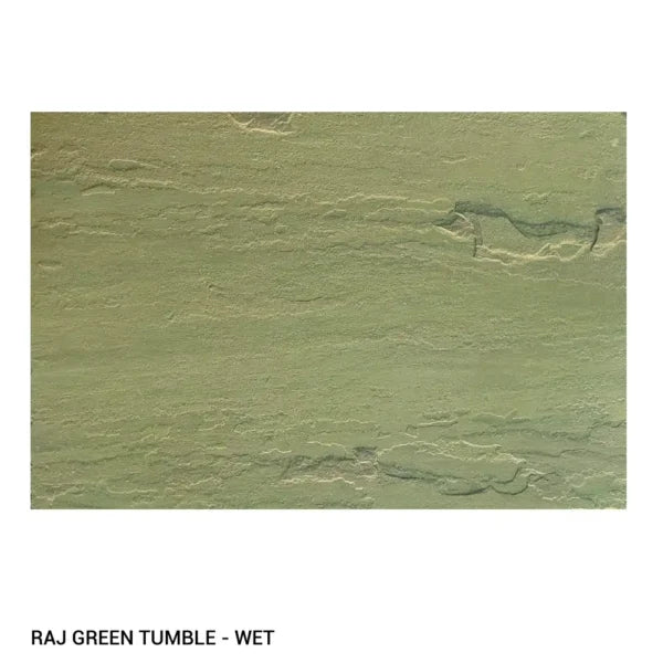 Raj Green Tumble Sandstone Paving – 600×900 MM