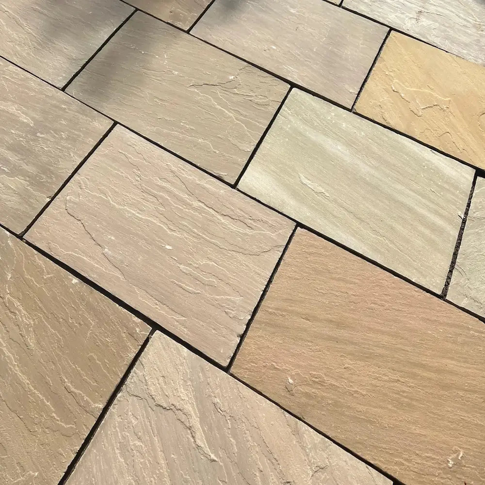 Raj Green Natural Sandstone Paving – 600x900MM